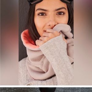 Free People No Movement Chill Flee Pull Over Scarf Gray